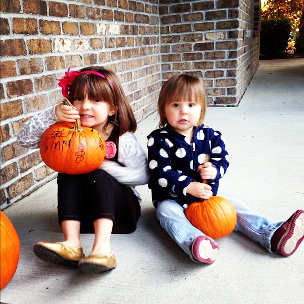 I’m thankful for my two little pumpkins!