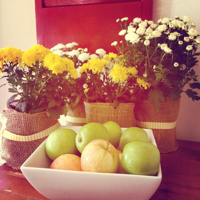 Apples and mums