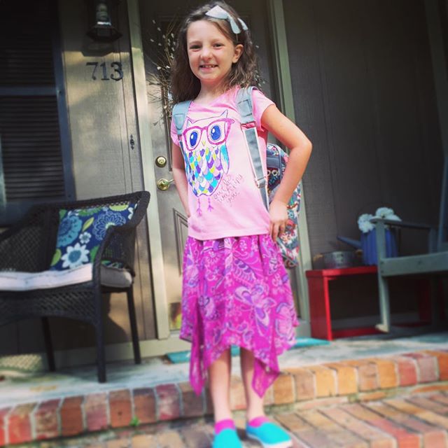 First day of 2nd grade!!! I can’t believe it!
