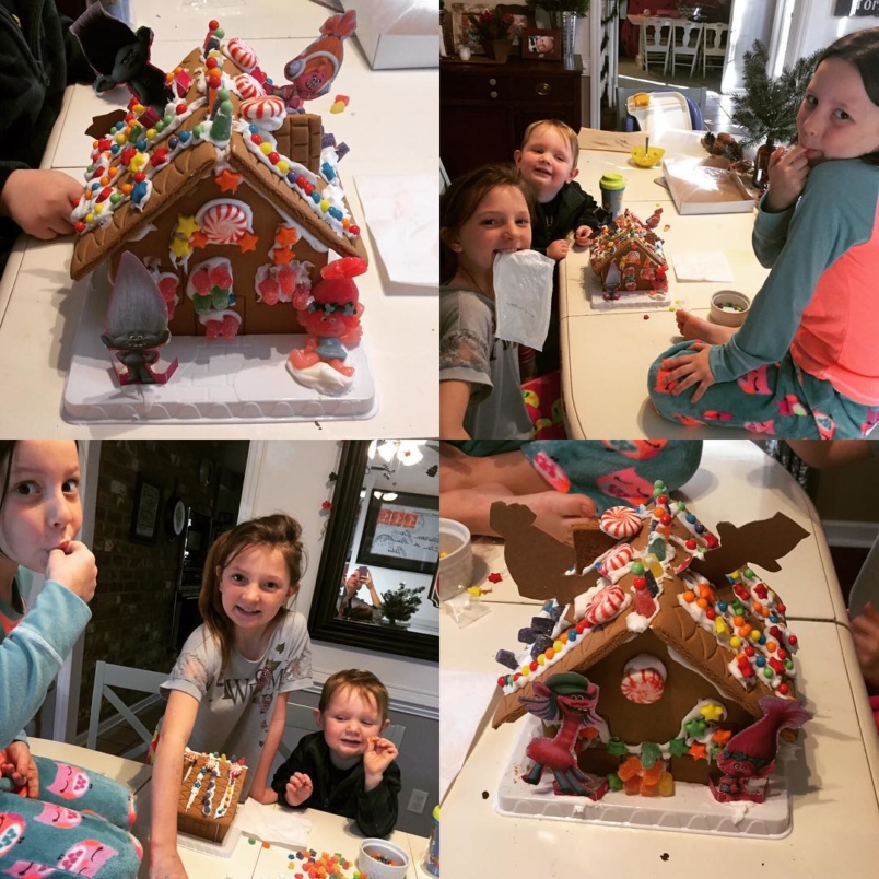 These crazies sure loved putting this house together! Thank you, Ms. Leanna for getting it for us.