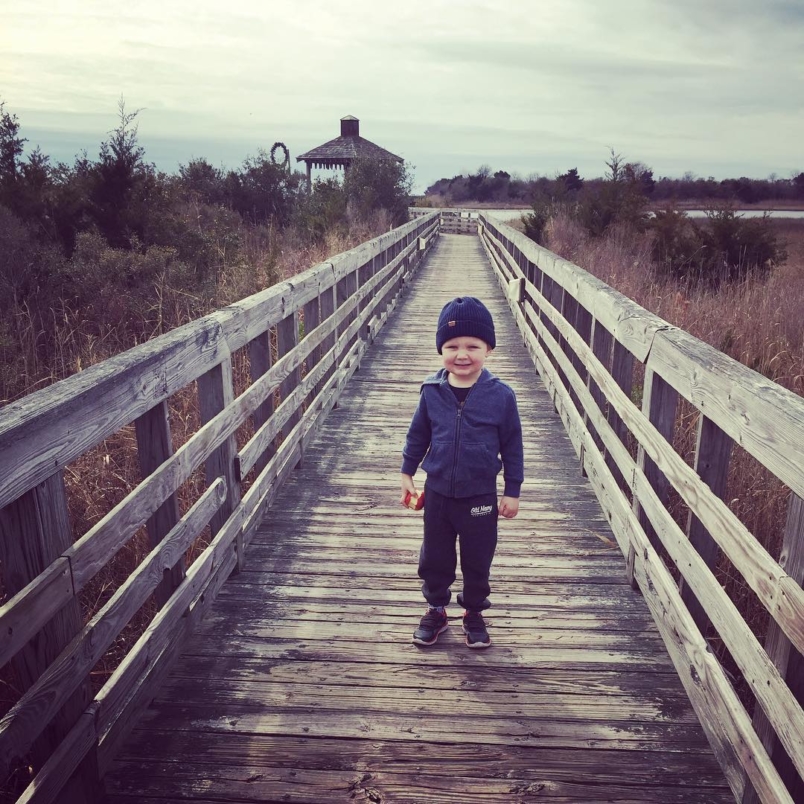 “Let’s run down this dock. Actually, let’s just walk and if I get tired you can carry me.” Joseph says looking so adorable. So I say, “ok”. #liljoman #cutiepie #run