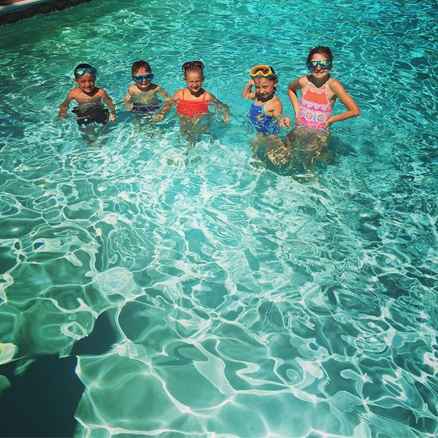 Swimming with friends! So glad they came to visit. ☀️
