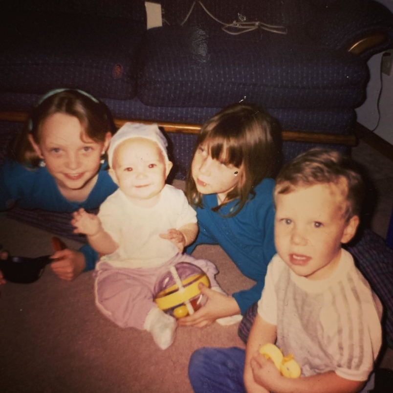 Love you, Katie, Michael, and Kellie Mae. #nationalsiblingday